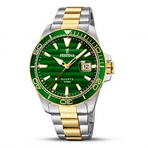 Stainless Steel Two Tone Band Quartz Wrist watches for Men