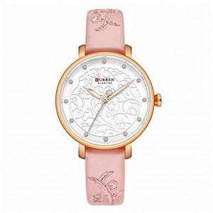 PU Leather Analog Watch For Women