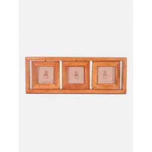 Wooden 3 Chamber Photo Frame