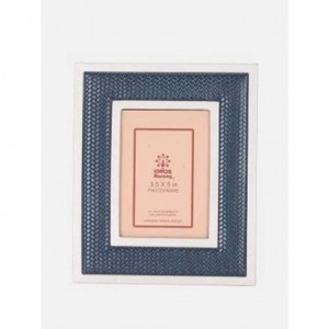 Slate Blue Leather Photo Frame