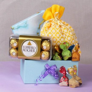 Valentine Rocher & Assorted Chocolates Treat
