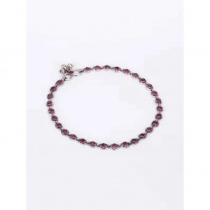 Oxidized Silver Anklet