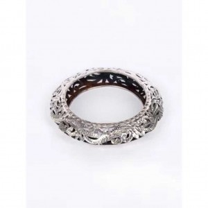 Oxidized Silver Bangle