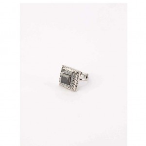 Stone Oxidized Silver Ring