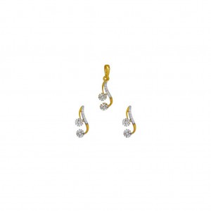 Diamond Pendant Set