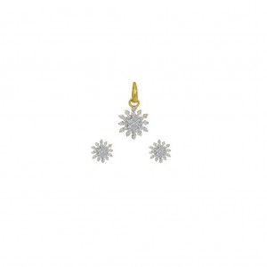 Diamond Pendant Set