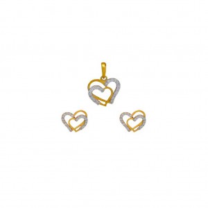 Diamond Pendant Set
