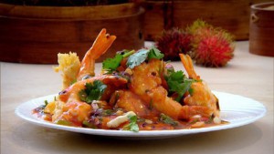 Sweet & Sour Prawn, Chinese Vegetable, Fried Rice, Soft Drinks