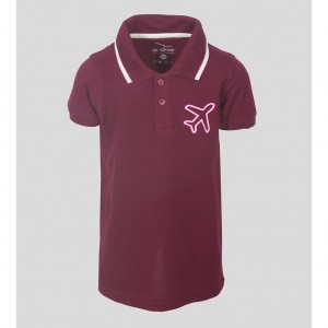 Kids boy grape purple Polo