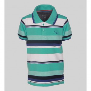 Kids boy multi color striped Polo