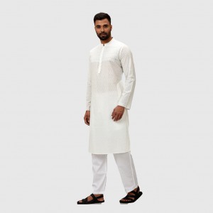 Cotton Printed & Embroidered Panjabi