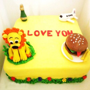 Square Shaped Cake