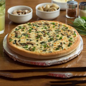 Spinach Alfredo Pizza