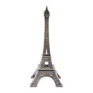 Antique Metal Small Eiffel Tower - Grey