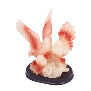 Crystal Large Dove Showpiece - Peach