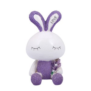 China Clay Coin Box - Purple