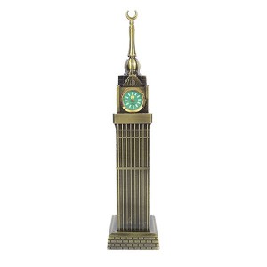 London Clock Tower Showpiece - Light Golden and Grey
