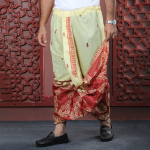 Mens Premium Sublimation Printed Half Silk Dhoti