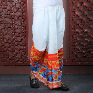 Mens Premium Sublimation Printed Half Silk Dhoti