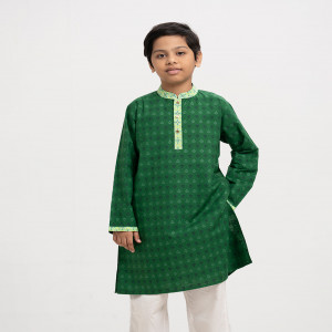 Green Cotton Panjabi