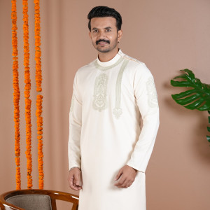 Ivory Luxe Embroidery Panjabi