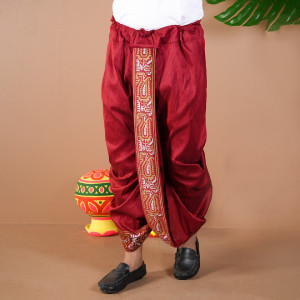 Maroon Raktim Rajshahi Dhoti 2780D