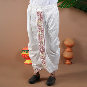 White Shubhra Rajshahi Dhoti