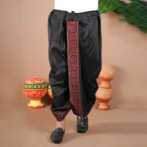 Black Raktim Naksha Dhoti