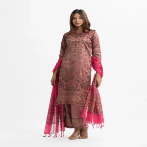 Beige Georgette Straight Salwar Kameez