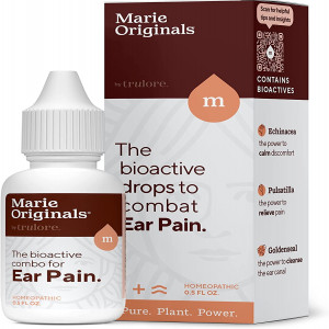 Natural Earache Drops for Ear Infection Prevention, Pain Relief, Swimmer's Ear - Ear Drops for Adults, Children - Made in USA | Marie Originals (0.5 Fl Oz (Pack of 1)