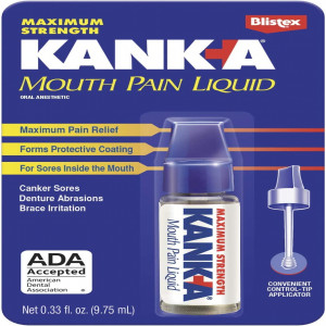Kank-A Mouth Pain Liquid, Maximum Strength, 0.33 Fl Oz