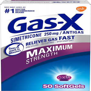 Gas-X Maximum Strength Gas Relief Softgels with Simethicone 250 mg - 50 Count