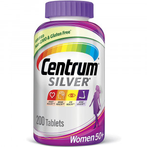 Centrum Silver Women Multivitamin / Multimineral Supplement Tablet, Vitamin D3, Age 50+ (200 Count)