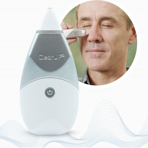 Tivic Health ClearUP® - Sinus Headache + Decongestant Treatment - Temporary Relief of Sinus Pain & Congestion from Allergy Cold & Flu - Drug & Chemical Free FDA Device, FSA HSA Eligible