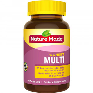 Nature Made Women's Multivitamin Tablets, 90 Count for Daily Nutritional Support† (Packaging May Vary)