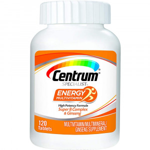 Centrum Specialist Energy Multivitamin/Multimineral Supplement with Super B Complex Vitamins and Ginseng - 120 Count