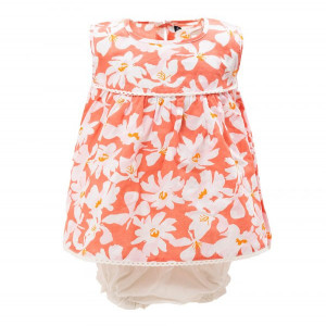 White Cotton Newborn Frock