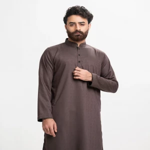 Green Jacquard Fitted Panjabi