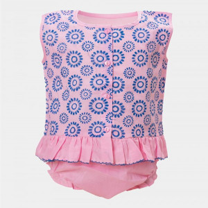 Soft Pink Cotton Newborns Nima Set