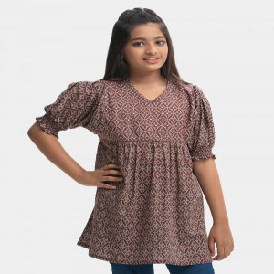 Printed Cotton A-line Tunic