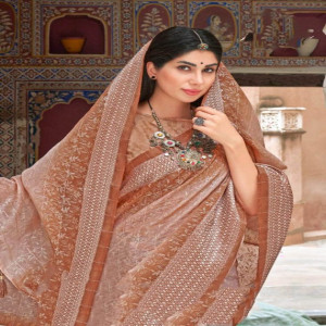 Tissue Silk Jacquard Border Saree