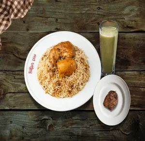 Chicken Dum Biryani with Jali Kebab & Borhani - 1:1