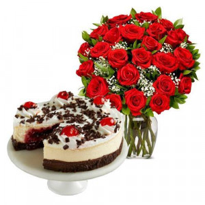 24-red-roses-with-black-forest-cheesecake