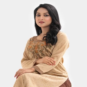 Brown Joom Straight Kameez