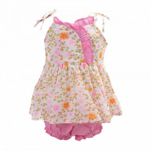 White Cotton Newborn Frock
