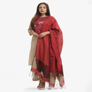 Ivory White Satin Georgette Salwar Kameez