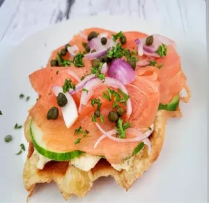 Salmon Croiffle