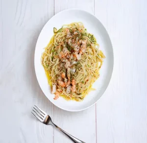 Aglio e Olio with Shrimp