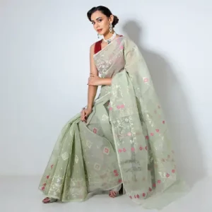 Purple Cotton Saree