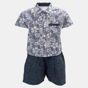 Printed Cotton Shirt Pant Set